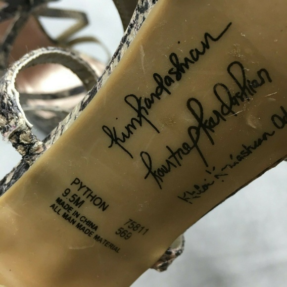 Kardashian Kollection Python Platform Heels Animal - Picture 7 of 8
